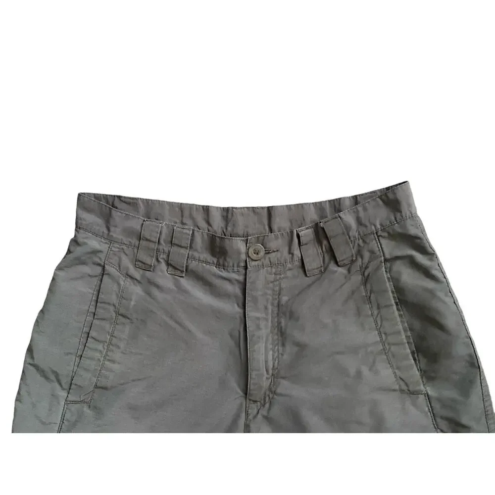 COLUMBIA Mens Size 30 Taupe Brown Omni Shade Cotton Blend Bermuda Shorts